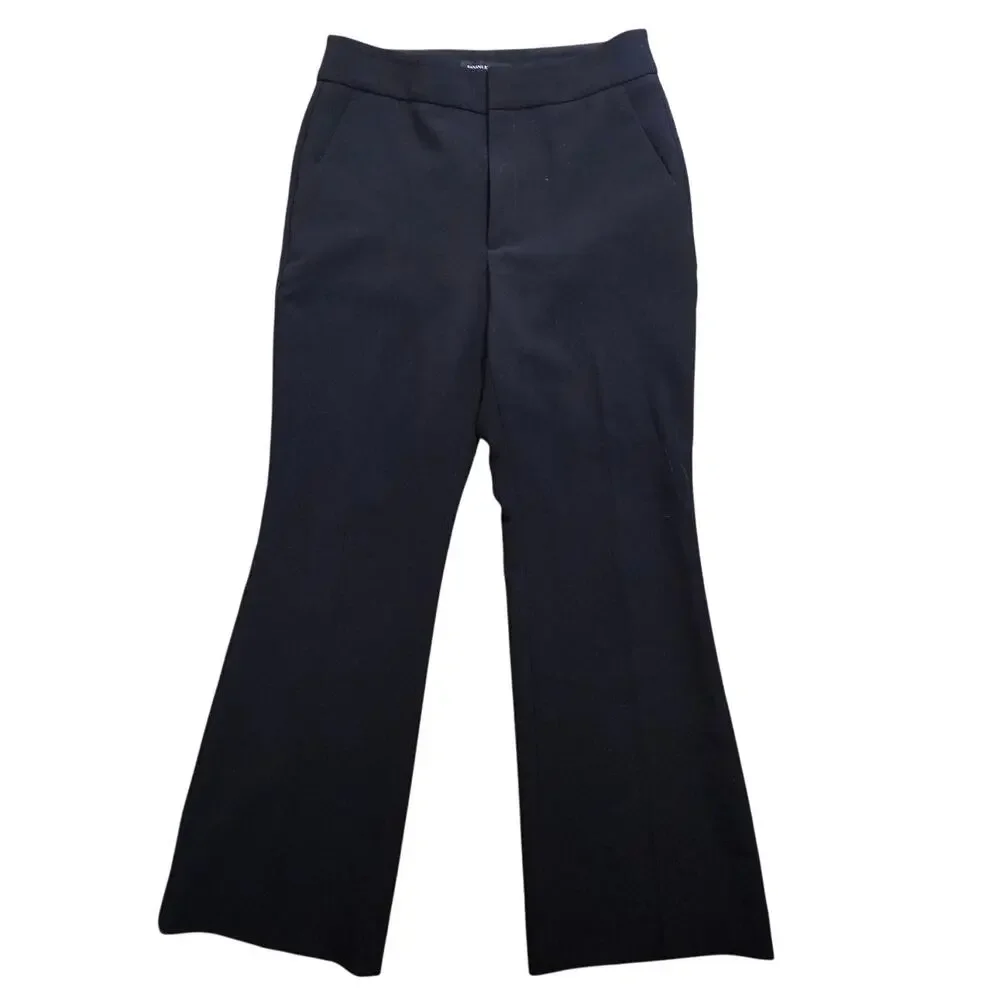 Banana Republic Black High-Rise Bootcut Flare Pants 8S Short
